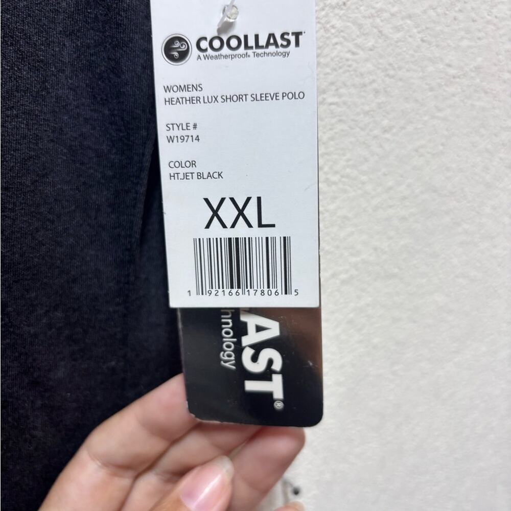 Black Polo Shirt by Cool Last - Picture 2 of 3